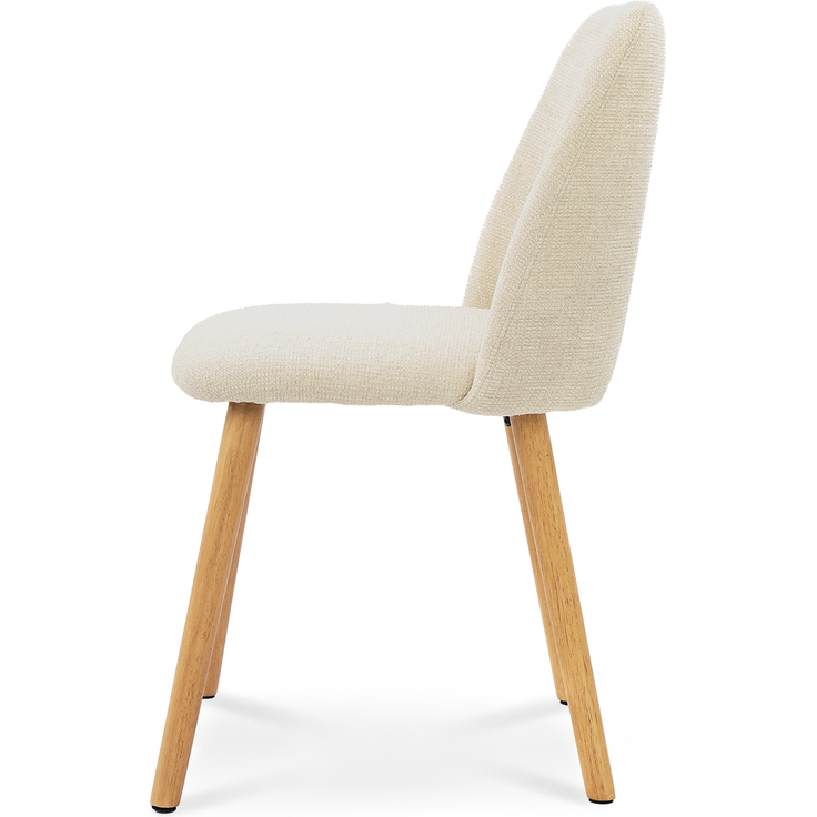 GOEURVANT 421 Esszimmerstühle 4er-Set, Chenille - Creme – Bild 7