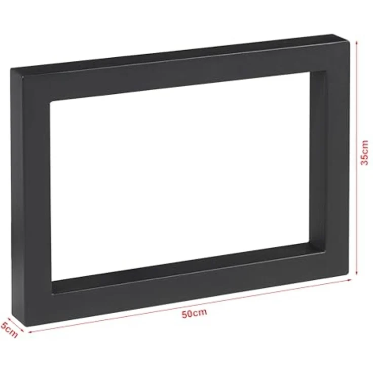 Tischgestell 2er Set Lunderskov 35x50cm Schwarz [en. casa] – Bild 2