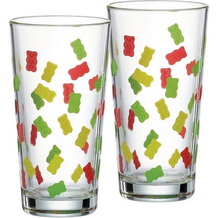 Ritzenhoff & Breker Gläser-Set HARIBO Allover, 380 ml, 2-tlg, Glas, spülmaschinengeeignet – Bild 1