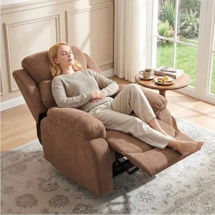 HOMCOM Relaxsessel Fernsehsessel TV Sessel mit Liegefunktion (Ruhesessel, 1-St, Liegesessel), Kompakt, 150° Liegefunktion, Taschenfederkern – Bild 1