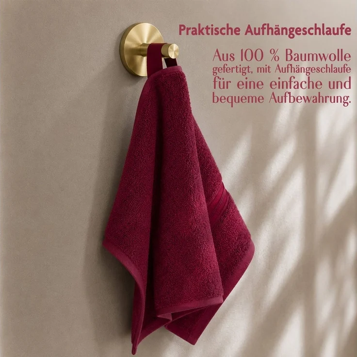 Hammetex Gästehandtücher 5er Set 30x50 cm, 100% Baumwolle Frottee – Bild 3
