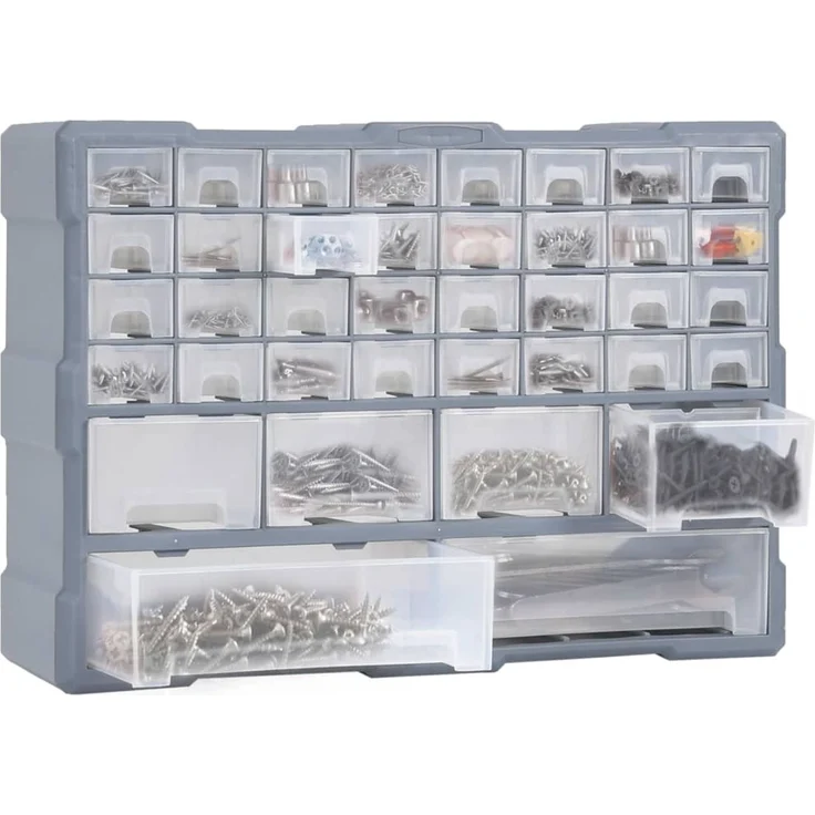 vidaXL Multi-Schubladen-Organizer mit 38 Schubladen 52x16x37,5 cm 147578 – Bild 6