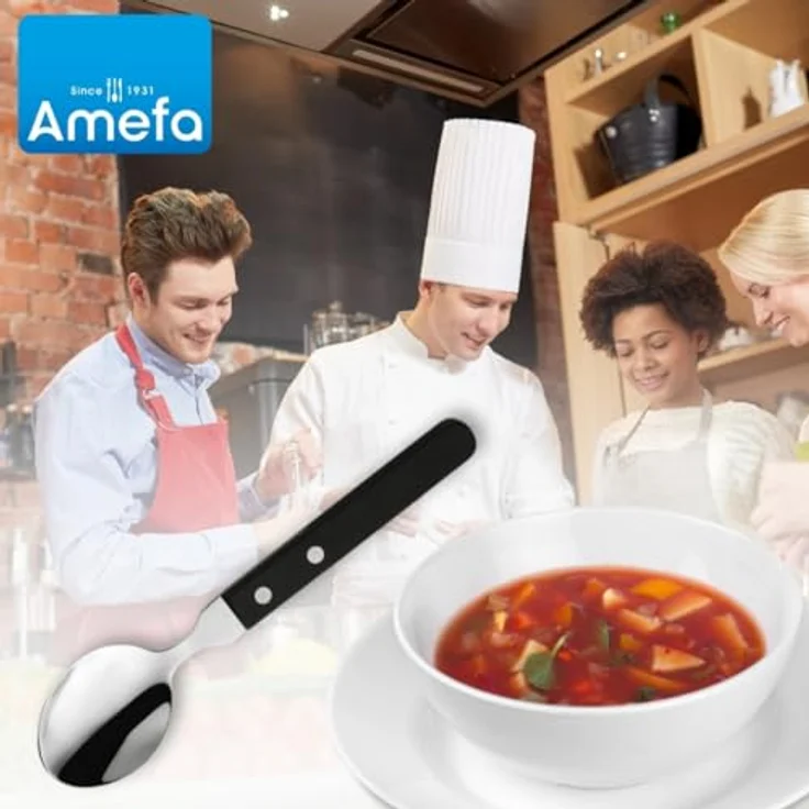 Amefa 'PIZZA' Menülöffel Set 6-teilig, Kunststoff schwarz, 19,4 cm – Bild 7