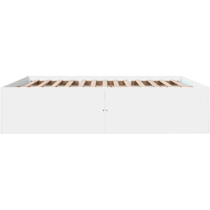 vidaXL Bettgestell Weiß 180x200 cm Holzwerkstoff 3280902 – Bild 5