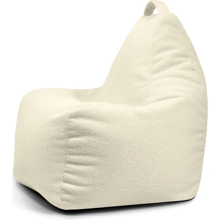 Sitzsack ‘Play‘, Bezugstoff - Teddy, 100% Polyester, Cream, 85x80x80 cm.