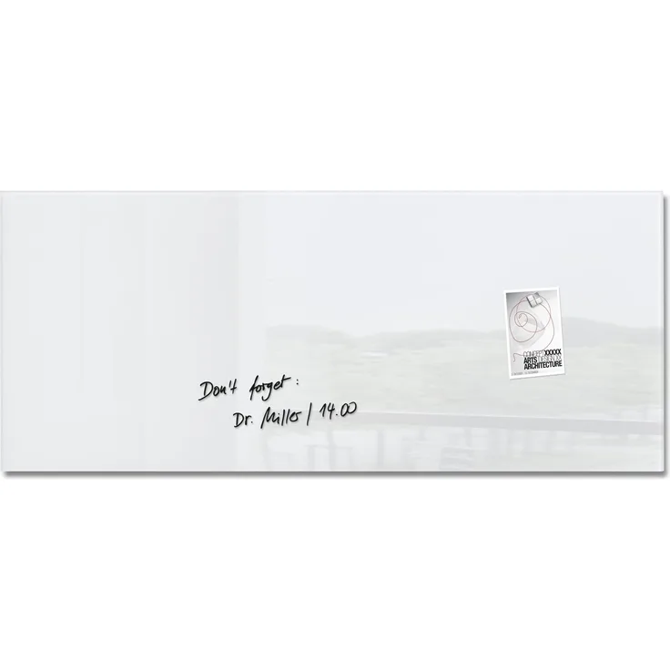 Sigel Glas Magnetboard Artverum 130x55 cm Magnet Tafel Whiteboard Board