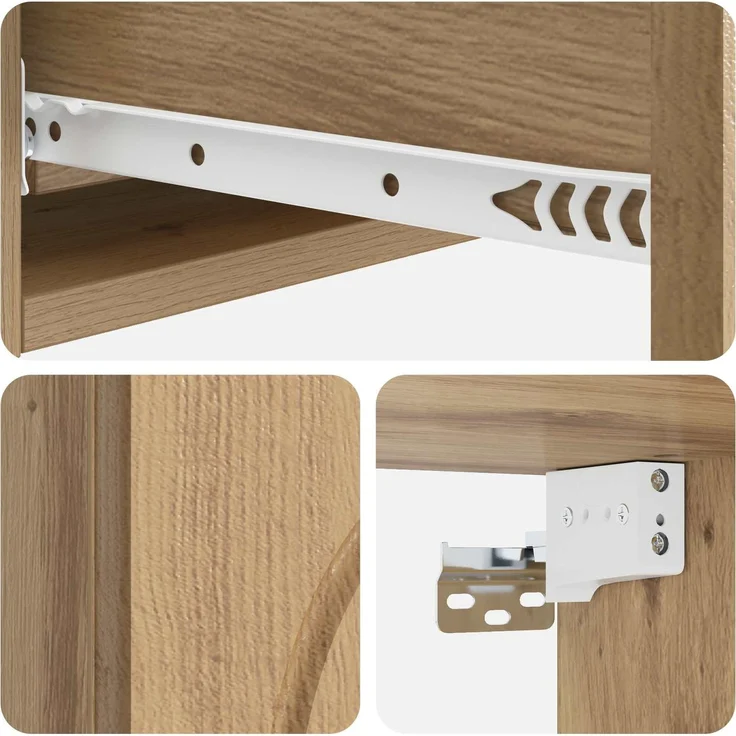 vidaXL Wandmontierter Beistelltisch 87,5 x 34,5 x 17 cm Holzwerkstoff 898164 – Bild 8