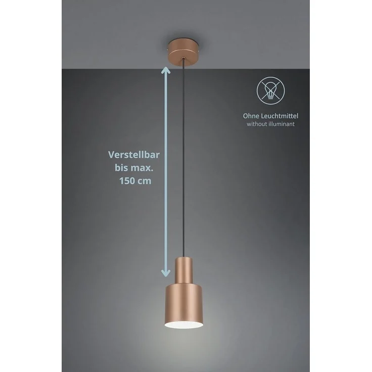 lightling Pendelleuchte Guido, ohne Leuchtmittel, Höhe anpassbar, IP20 Indoor – Bild 2
