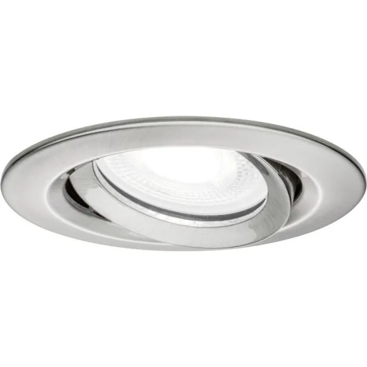 Paulmann No. 93671 Einbauleuchte LED Nova Plus GU10 6W Eisen gebürstet schwenkbar dimmbar