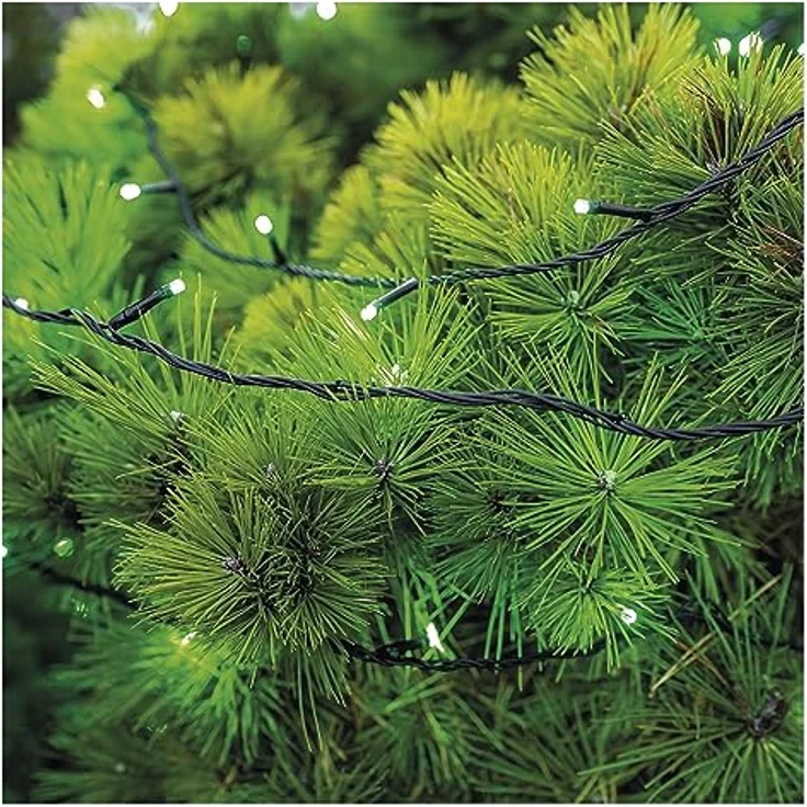 EMOS Connect System 10m Lichterkette Standard, Weihnachtslichterkette mit 100 LEDs, Erweiterungskomponent C (ohne Verbindungskabel und Adapter), IP44 für Innen und Außen, grüne Lichtfarbe – Bild 5