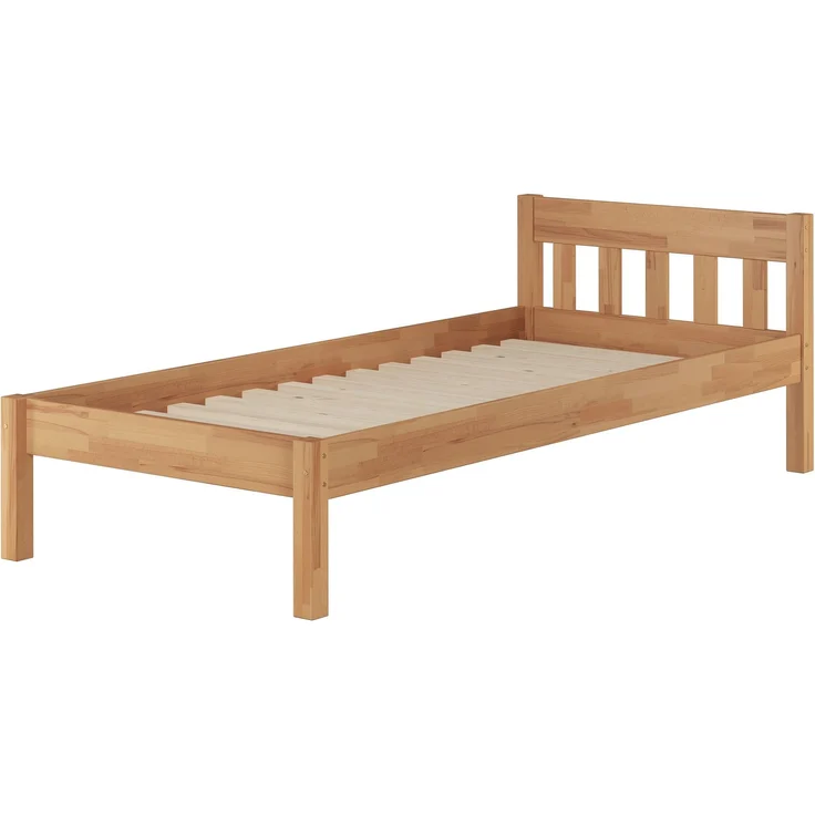 Überlanges Holzbett Massivholzbett 90x220 Buche Zubehör wählbar V-60.83-09-220Rollrost inkl. – Bild 1