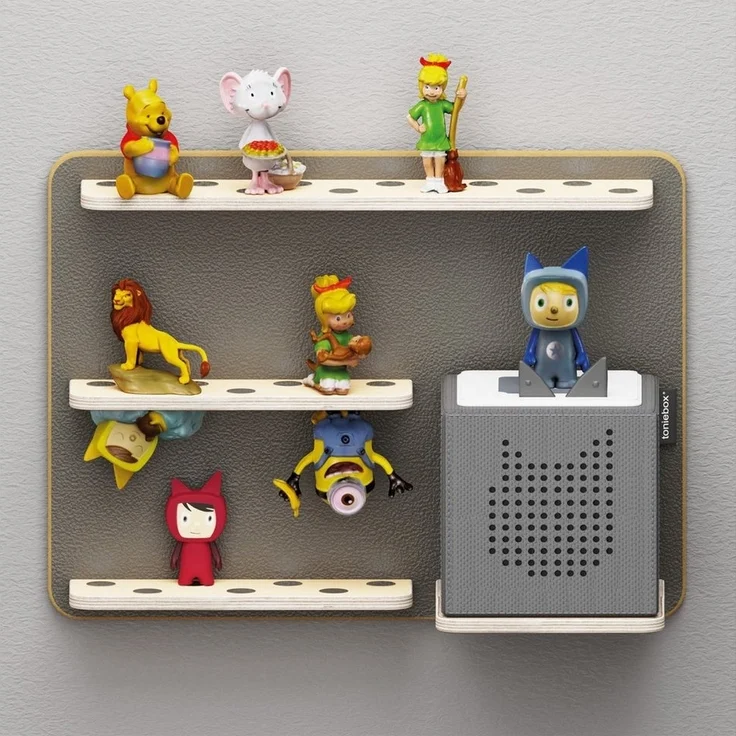 Holzura Kinderregal Regal für Toniebox, Aufbewahrung für Toniefiguren – Bild 2