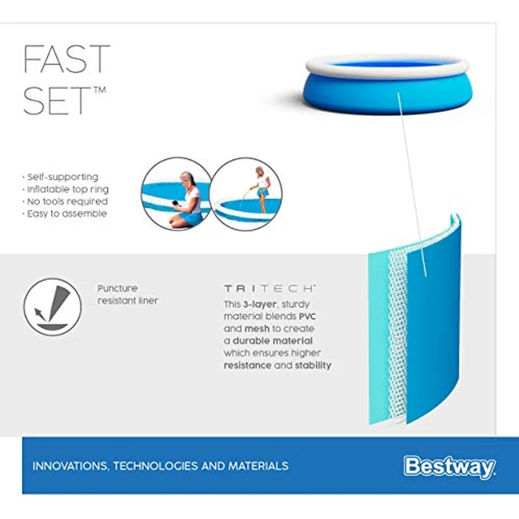 Bestway Fast Pool Set mit Filterpumpe 366x76 cm 57274 – Bild 12