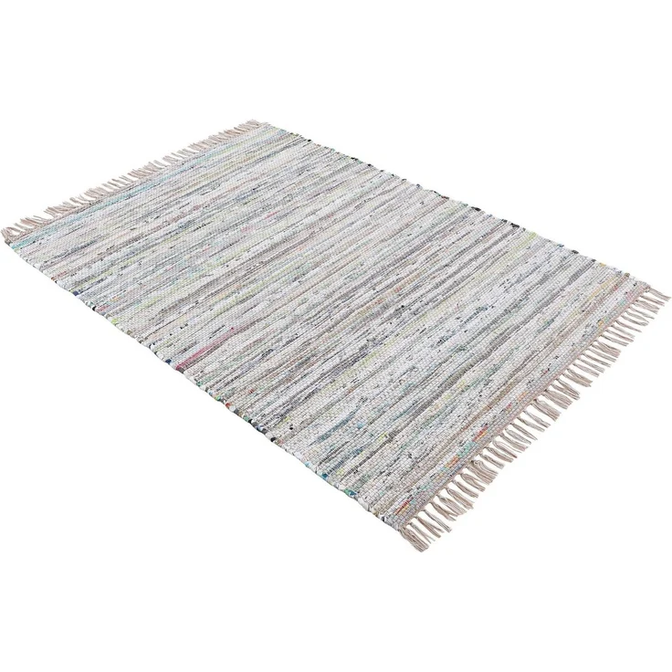carpetfine Teppich Kelim Chindi, Wendeteppich, rechteckig, Höhe: 6 mm, handgewebt, Fleckerlteppich mit Fransen, auch vielen in Läufergrößen – Bild 2