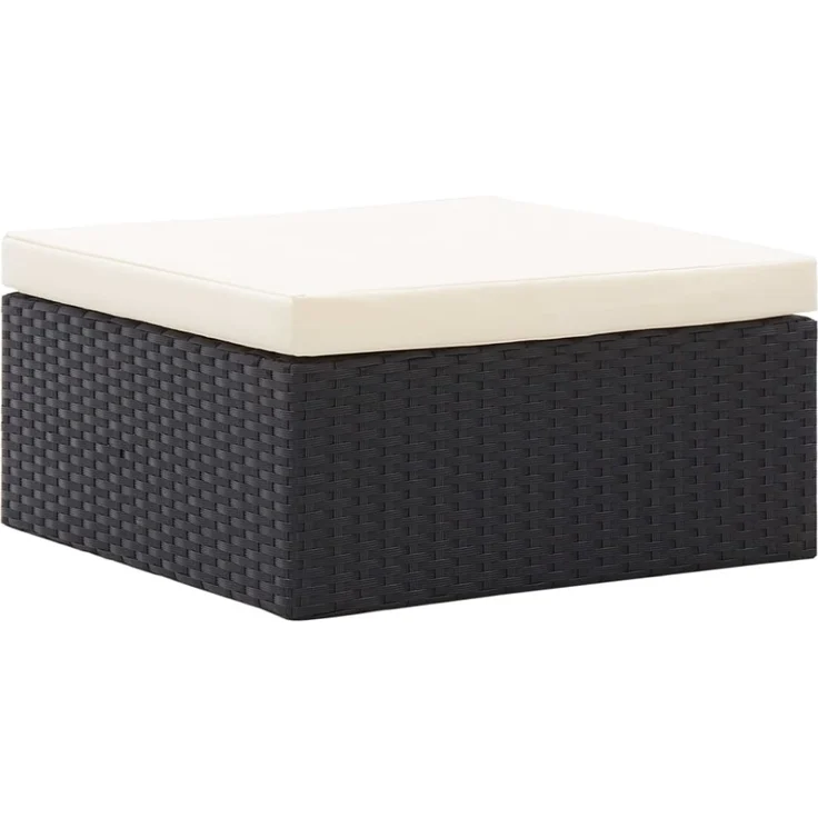 vidaXL Garten-Sonneninsel mit Dach Schwarz Poly Rattan 46156 – Bild 8