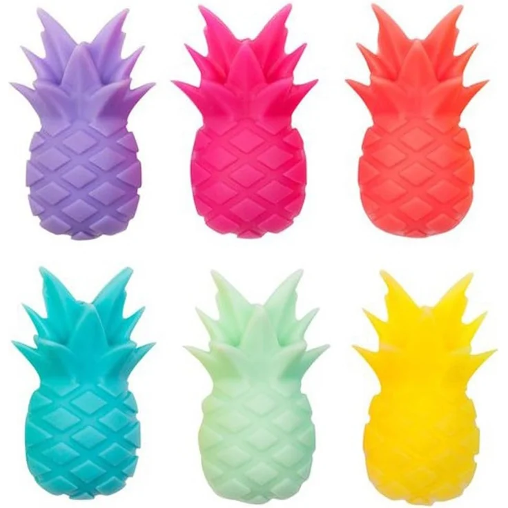 Winkee Küchenorganizer-Set Ananas Glasmarkierer im 6er Set – Bild 1