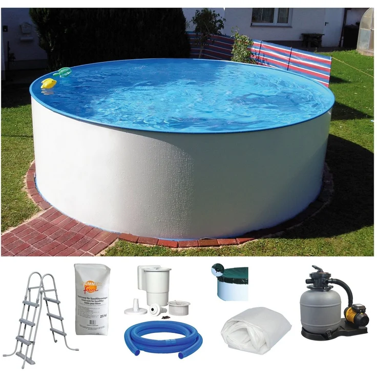 Clear Pool Rundpool MAUI I (Set, 7-tlg), inkl. umfangreichem Zubehör in verschiedenen Größen – Bild 1