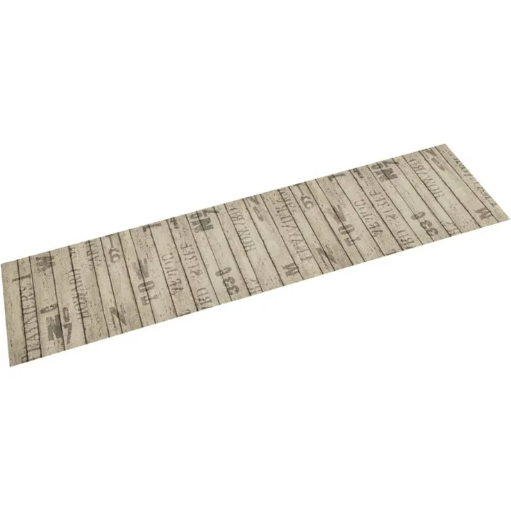 vidaXL Küchenteppich Waschbar Zaun 60x300 cm Samt 4005640 – Bild 1