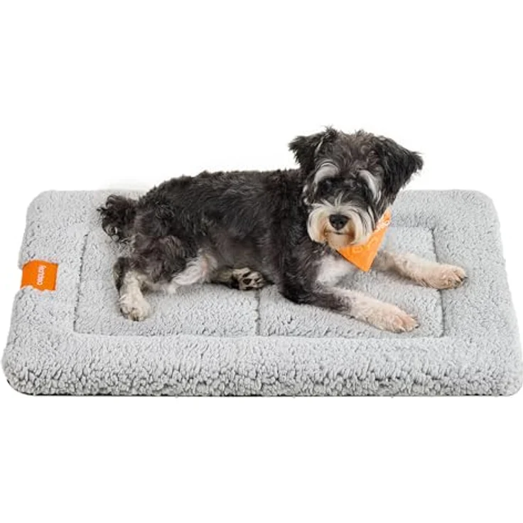 Feandrea Hundedecke, Haustier Decke, für Hunde, Katzen, 75x50 cm, M, maschinenwaschbar, trocknergeeignet, rutschfest, hellgrau PPB019G01 – Bild 2
