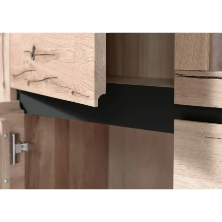 Highboard Wildeiche 103x40x148 bianco geölt VILLANDERS #205 – Bild 2