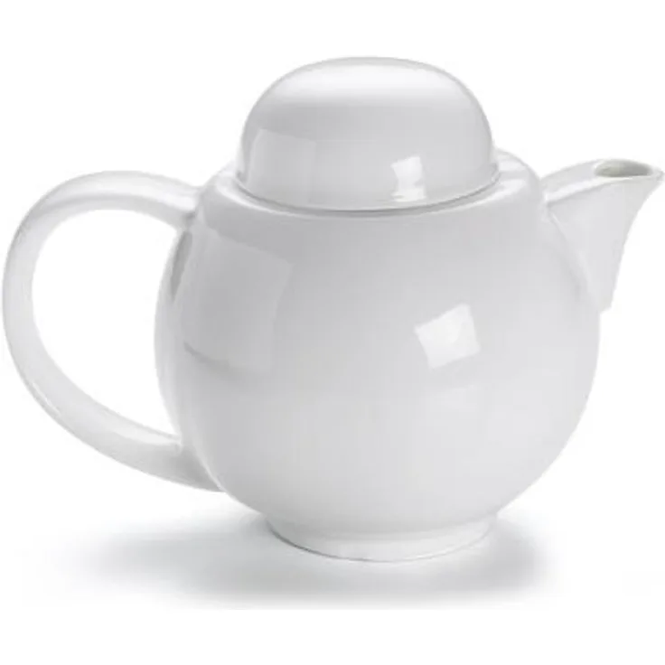 Teekanne 6 Tassen mit Sieb DoK 1020 ml / Maxwell & Williams / White Basics / Round / Kanne / Kaffeekanne / Porzellankanne