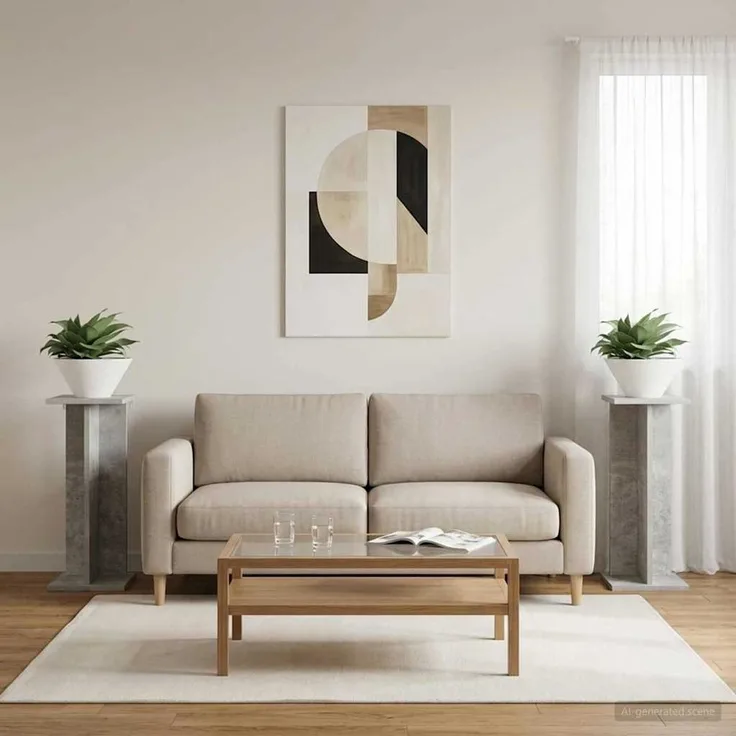 vidaXL Pflanzenständer 2 stk. Betongrau 25 x 25,5 x 60,5 cm 899665