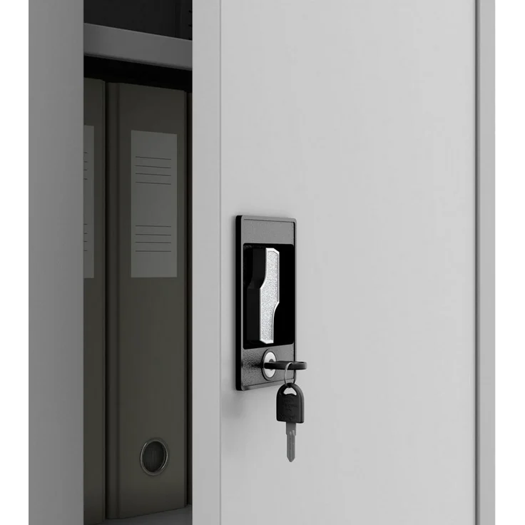 Jan Nowak Aktenschrank Büroschrank Metall, abschließbar, 140 x 60 x 90 cm – Bild 4
