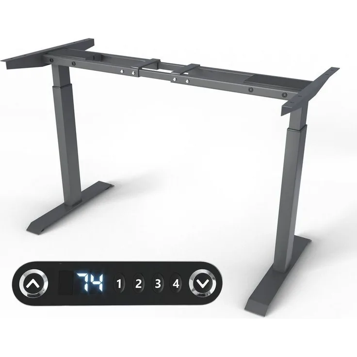 VESKA Schreibtisch Rahmen Höhenverstellbar mit Dual Motor Tischgestell (Elektrisch mit Memoryfunktion Bürotisch Gestell)