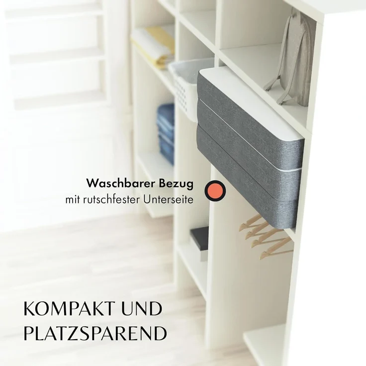 Premium Gästematratze - Moderne Gäste Klappmatratze inkl. Tragetasche mit Memory Schaumstoff, weichem OEKO-TEX Bezug - Perfekt als Bequeme Faltmatratze, Reisematratze - Gästebett klappbar by DYNMC YOU – Bild 5