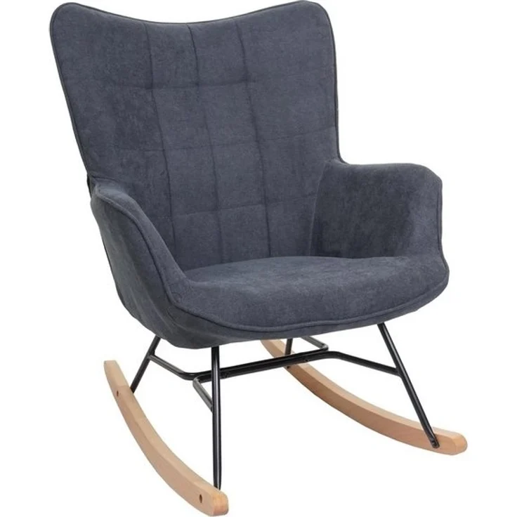 MCW Schaukelstuhl MCW-K36, Schaukelfunktion, Große Sitzfläche, Bequeme Polsterung – Bild 4