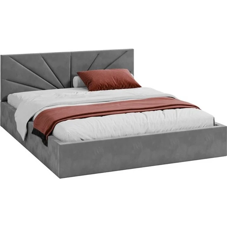 FDM Polsterbett SUNSET Bettgestell MADE IN EU - mit hochwertigem Velours Bezug (verfügbar 90x200 120x200 140x200 160x200 180x200 cm, Bettrahmen, Bett, mit großen gepolsterten Kopfteil, mit Bettkasten zum aufklappen), Hebbarer Metallrahmen, Bettkasten, o... – Bild 3