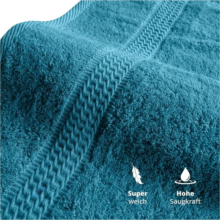 TRENDBUY24 Handtuch Set 6-TLG Premium Frottee Handtücher Duschtücher Set 100% Baumwolle, (Handtuch und Duschtuch, 6-St), schnell trocknend – Bild 2