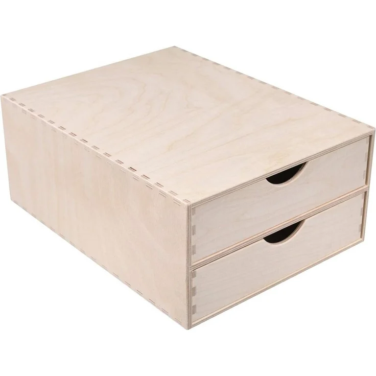 Creative Deco Schubladenbox Schubladenelement Mini-Kommode für Kleinigkeiten aus Birkensperrholz, (2-St)