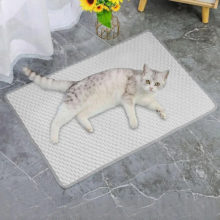 Ledander Hundematte Waschbares Haustier Kühlmatte,Sommer Kühlkissen für Hunde und Katze, für Zuhause Unterwegs oder im Auto – Bild 2