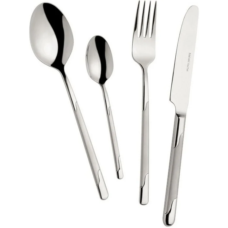 Mulex Besteck-Set Seattle (60-tlg), 12 Personen, Edelstahl 18/0, teilsatiniert – Bild 4