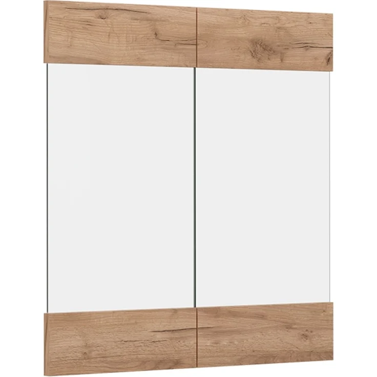 Küchenfront R-Line Goldkraft Eiche 59.2 x 59 cm Möbelfront für den Hängeglasschrank Vicco – Bild 1