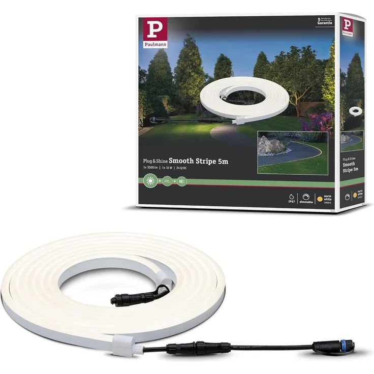 Paulmann No. 94191 Plug&Shine NEON LED Stripe IP67 3000K 5m