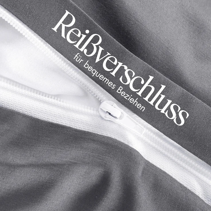 Utopia Bedding Bettwäsche 140x200 Set - Mikrofaser Bettbezug 140x200 cm + 1 Kissenbezug 65x65 cm - Grau – Bild 9