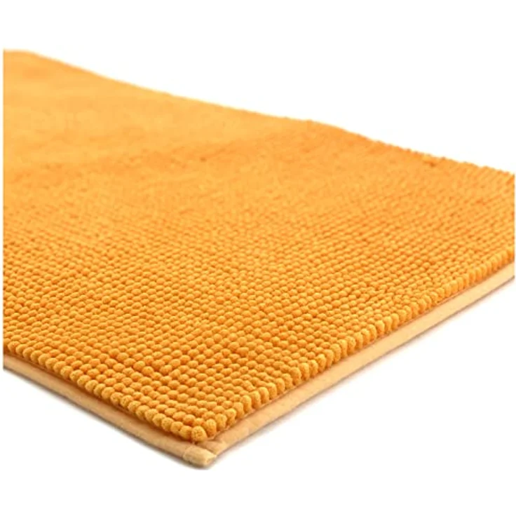 heimtexland Badematte Badvorleger Chenille Badteppich Duschvorleger, rutschhemmend beschichtet, Fußbodenheizung geeignet, fußbodenheizungsgeeignet, saugstark, schnell trocknend, strapazierfähig, rutschfest, Polyester, rechteckig, 45x50 cm, Hochflor, su... – Bild 4