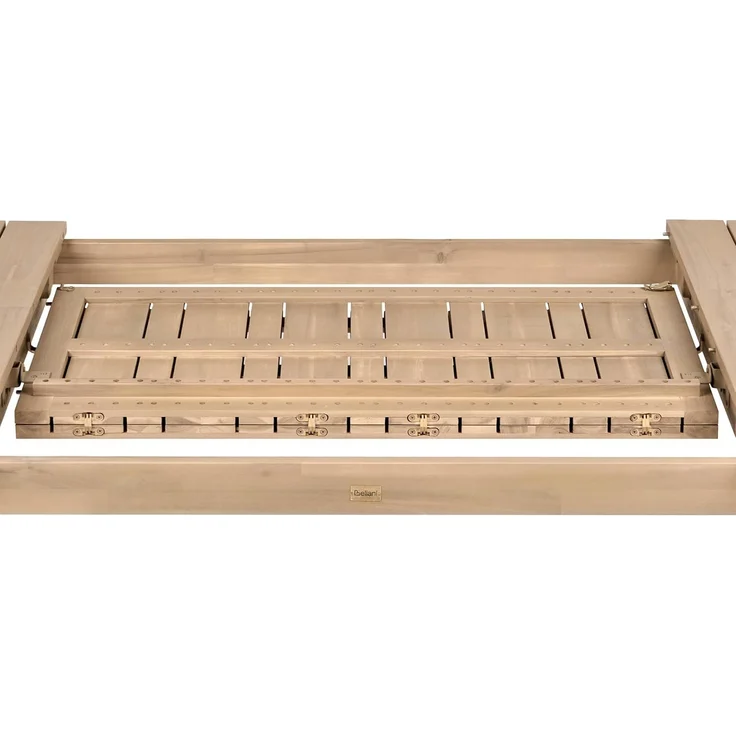 Ausziehbarer Gartentisch TOSCANELLA 180 280 cm 100 cm zertifiziertes Akazienholz Hellbraun – Bild 8