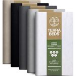 Terra Beds Premium Topper Spannbettlaken 140x200 cm - 160x200 cm 160g/m2-100% Hochwertiges Oeko-TEX Baumwoll Jersey Spannbetttuch für boxspringbett Topper – Erhältlich in 10 Farben