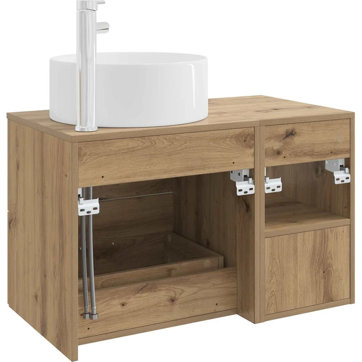 vidaXL Badezimmerschrank-Set 2 stk. Artisan-Eiche 79,5 x 44,5 x 80 cm 3403935 – Bild 6