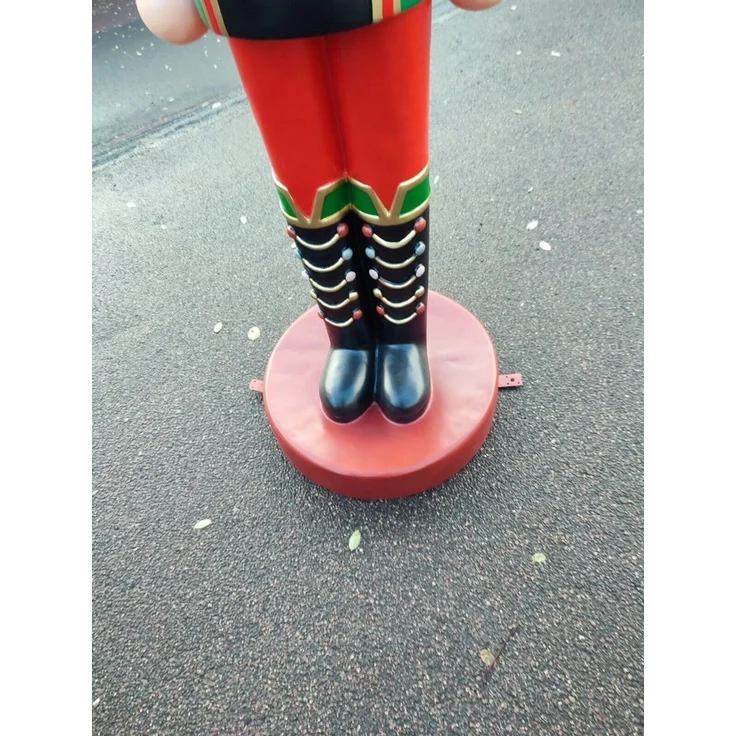 XXL Premium Nussknacker auf Standfuss 200 cm Garten Deko-Figur Weihnachtsmann gr – Bild 6