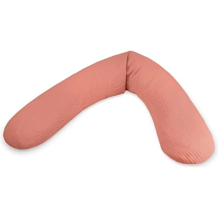 Theraline Ersatzbezug für Stillkissen Das Original, Musselin 190 cm, terracotta, Öko-Tex zertifiziert, maschinenwaschbar – Bild 1