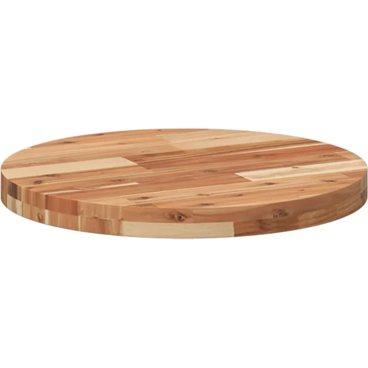 vidaXL Tischplatte Rund Ø50x4 cm Massivholz Akazie 4008701 – Bild 7