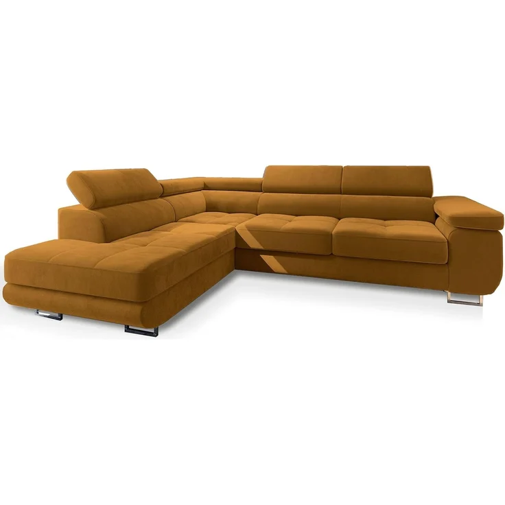 Masseno Ecksofa SELVA mit Schlaffunktion L-Form, Sofa mit Bettkasten