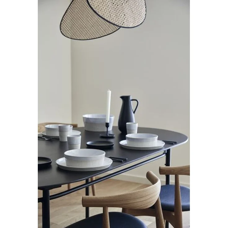COSTA NOVA Notos Teller flach, oval, latitude black, Länge: 354 mm – Bild 4