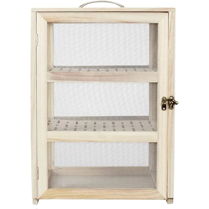 Cook Concept KA4717 Vorratsschrank, für Aufbewahrung, sonstiges Zubehör, Paulownia-Holz, Holz-Stahl, 28,2 x 24 x 39 cm – Bild 4