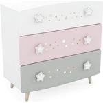 habeig Kommode Kommode Himmelssterne #443 Kinderzimmer Schrank Prinzessin Sideboard