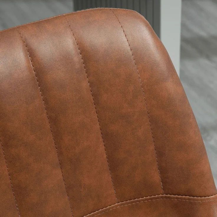 Barhocker 2er-Set im Retrodesign, mit Fußstütze, höhenverstellbar, 43 cm x 49,5 cm x 111 cm--Braun--111x49.5x43cm--YOUDENOVA – Bild 10